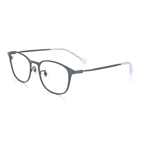 Junni Navy Blue Full Rim Rectangle right side