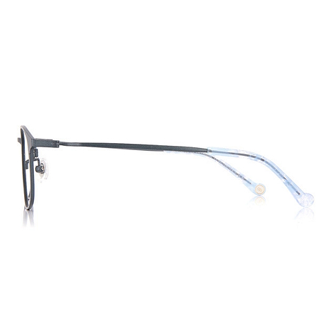 Junni Navy Blue Full Rim Rectangle left side