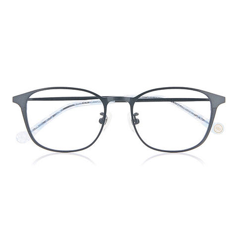 Junni Navy Blue Full Rim Rectangle right side