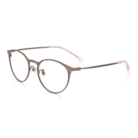 Junni Light Brown Full Rim Boston right side