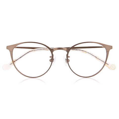 Junni Light Brown Full Rim Boston right side
