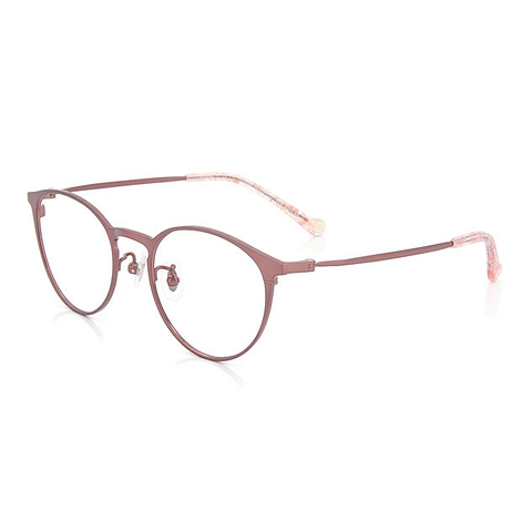 Junni Pink Full Rim Boston right side