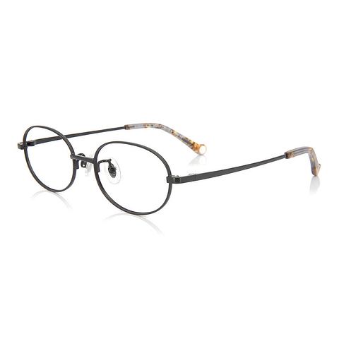 Junni Black Full Rim Oval right side