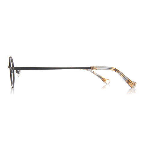 Junni Black Full Rim Oval left side