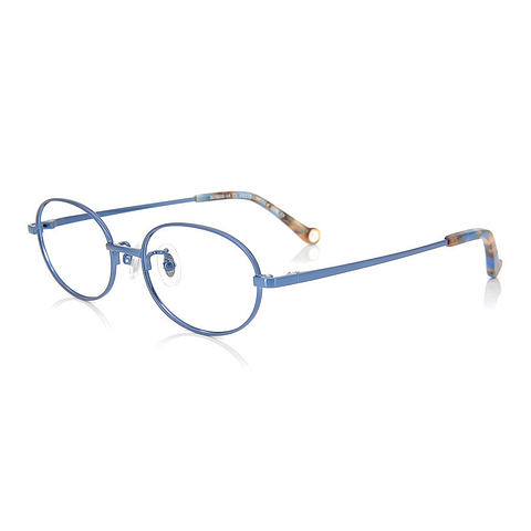 Junni Sky Blue Full Rim Oval right side