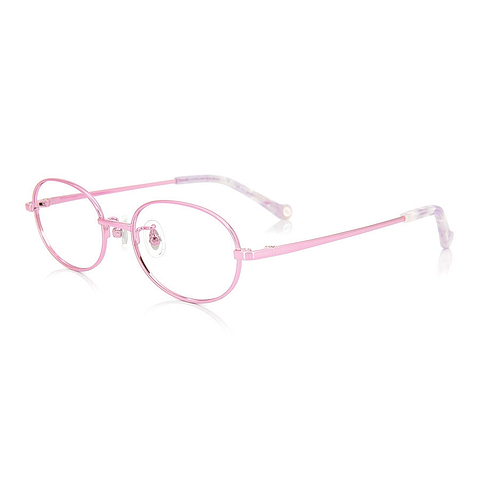 Junni Pink Full Rim Oval right side