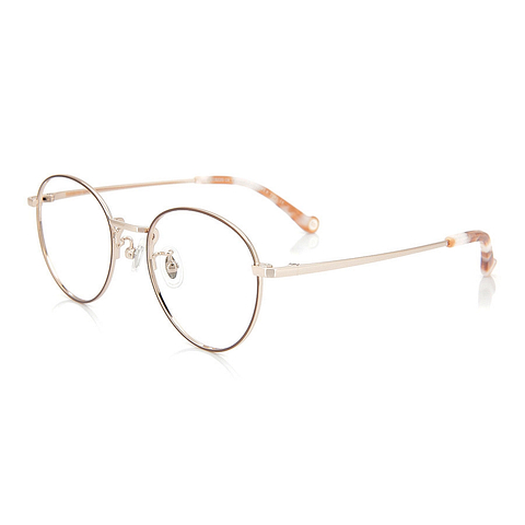 Junni Light Brown Full Rim Boston right side