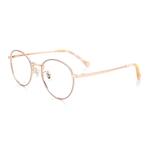 Junni Pink Full Rim Boston right side