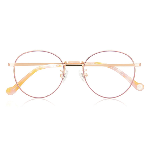 Junni Pink Full Rim Boston right side