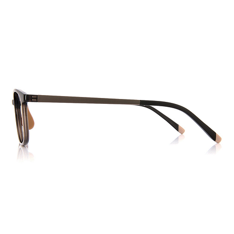 Junni Light Brown Full Rim Rectangle left side