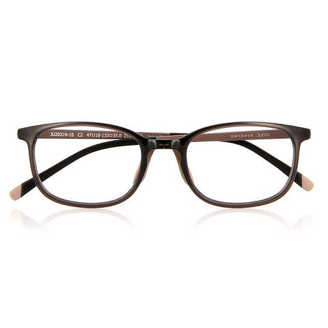Junni Light Brown Full Rim Rectangle right side