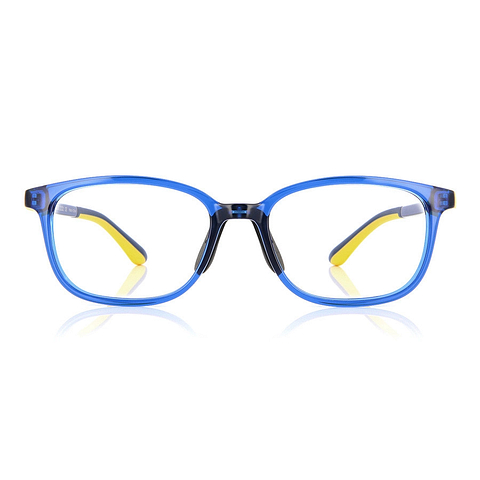 Junni Sky Blue Full Rim Rectangle left side