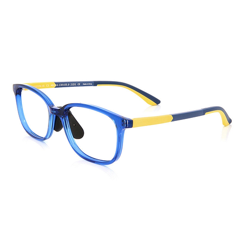 Junni Sky Blue Full Rim Rectangle right side