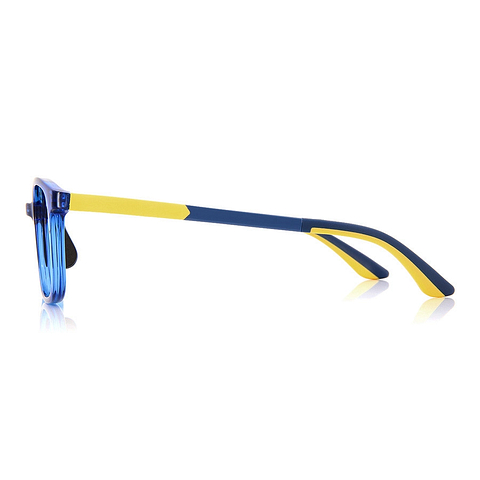 Junni Sky Blue Full Rim Rectangle left side