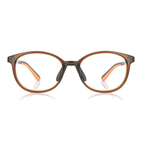 Junni Light Brown Full Rim Boston left side