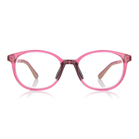 Junni Pink Full Rim Boston left side
