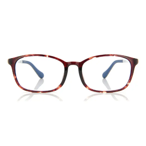 Junni Brown Demi Full Rim Rectangle left side