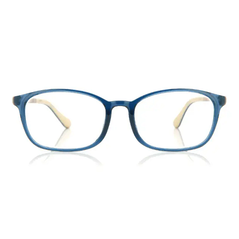 Junni Blue Full Rim Rectangle left side