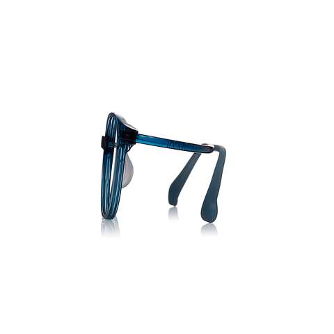 Junni Sky Blue Full Rim Boston left side