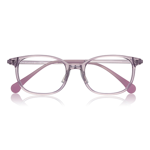 Junni Pink Transparent Full Rim Wellington left side