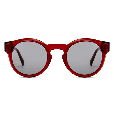 John Jacobs Red Full Rim Round right side