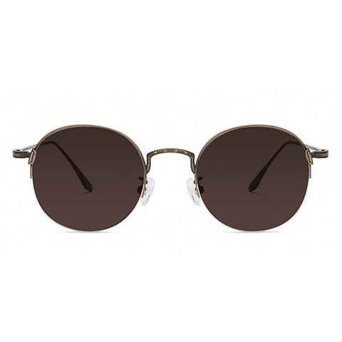 John Jacobs Online Light Brown Half Rim Round right side