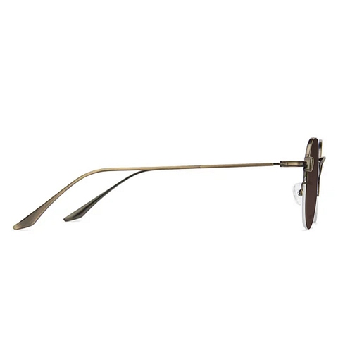 John Jacobs Online Light Brown Half Rim Round left side