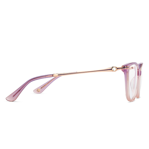 John Jacobs Online Purple Transparent Full Rim Square left side John Jacobs Online Purple Transparent Full Rim Square left side