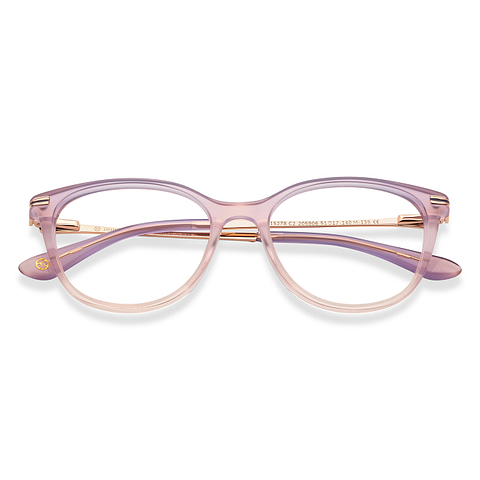 John Jacobs Online Purple Transparent Full Rim Square left side John Jacobs Online Purple Transparent Full Rim Square left side