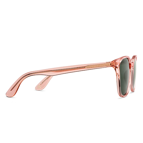 John Jacobs Pink Transparent Full Rim Square left side