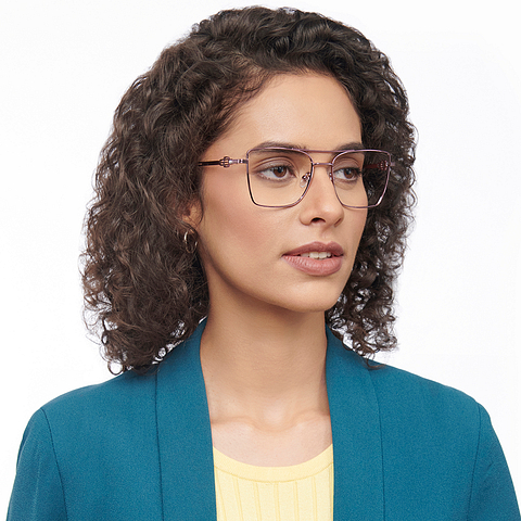 جون جاكوبز على الإنترنت أرجواني حافة كاملة مربع left side