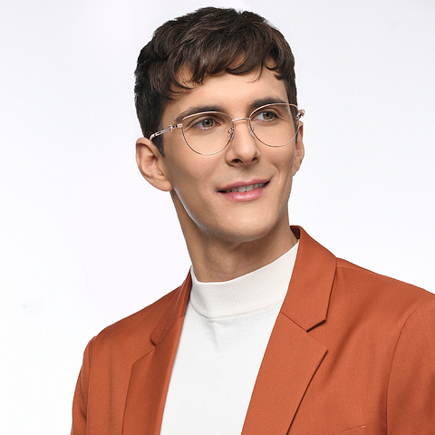 John Jacobs Online Rose Gold Full Rim Cat Eye right side