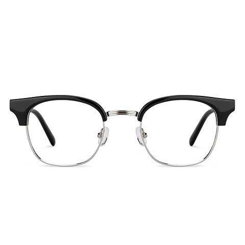 John Jacobs Online Silver Full Rim Clubmaster left side