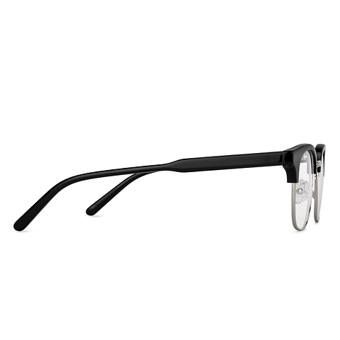 John Jacobs Online Silver Full Rim Clubmaster left side