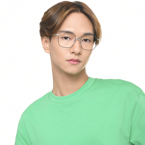 John Jacobs Online Silver Full Rim Geometric right side