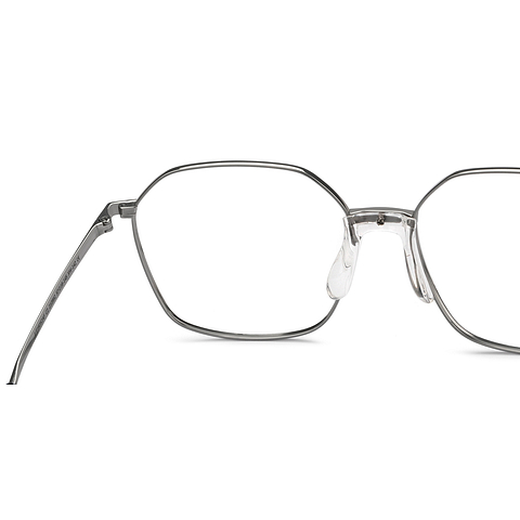 John Jacobs Online Silver Full Rim Geometric right side