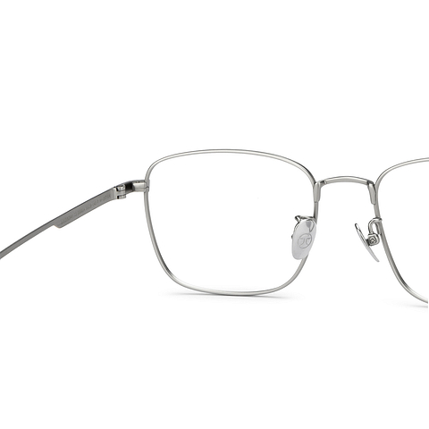 John Jacobs Silver Full Rim Square right side
