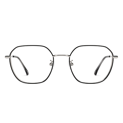 John Jacobs Silver Full Rim Square right side