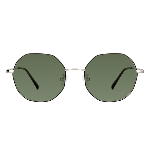 John Jacobs Online Silver Full Rim Geometric right side