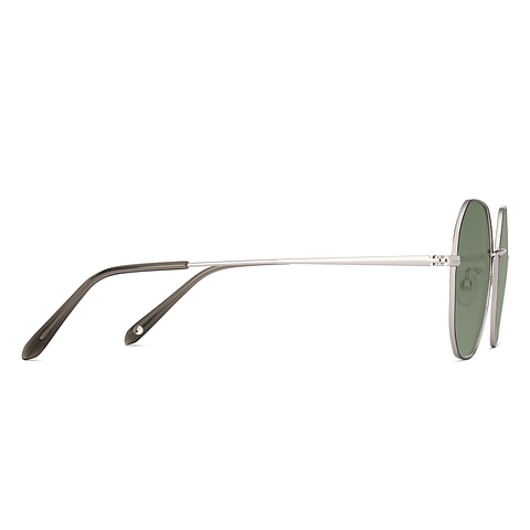 John Jacobs Online Silver Full Rim Geometric left side