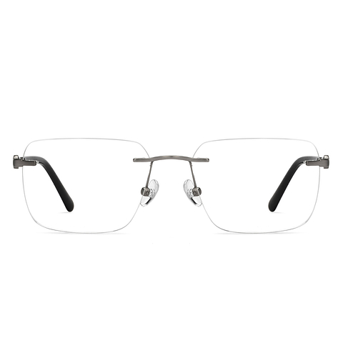 John Jacobs Online Silver Rimless Square right side