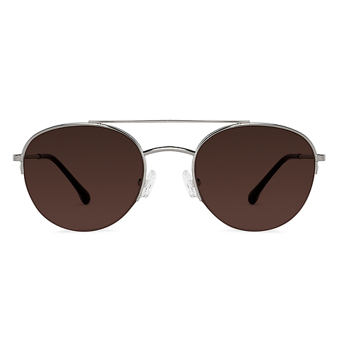 John Jacobs Online Silver Half Rim Round right side