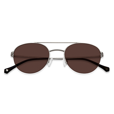 John Jacobs Online Silver Half Rim Round left side