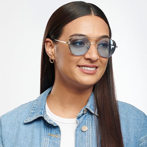 John Jacobs Online Silver Full Rim Round left side