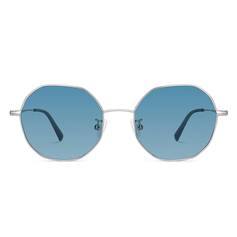 John Jacobs Online Silver Full Rim Geometric right side