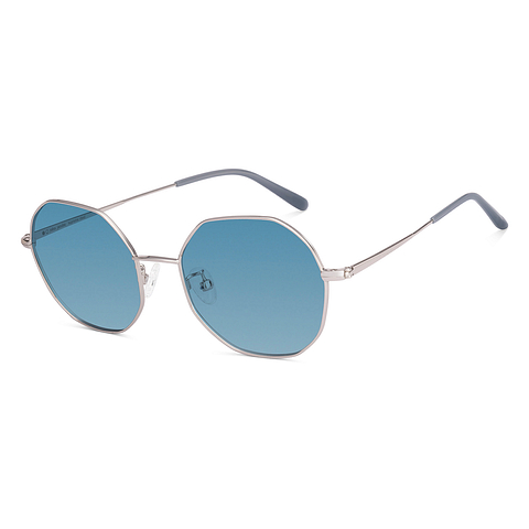 John Jacobs Online Silver Full Rim Geometric right side