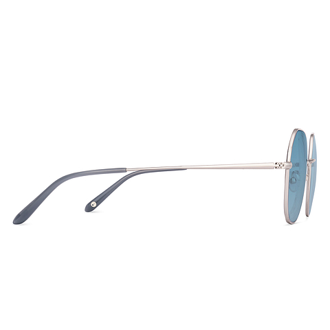 John Jacobs Online Silver Full Rim Geometric left side