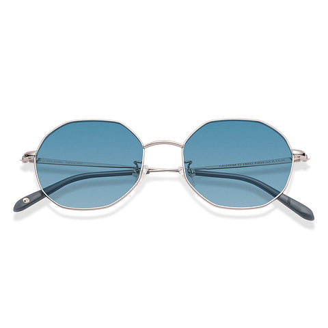 John Jacobs Online Silver Full Rim Geometric left side