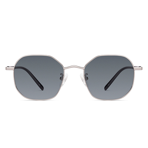 John Jacobs Online Silver Full Rim Geometric right side