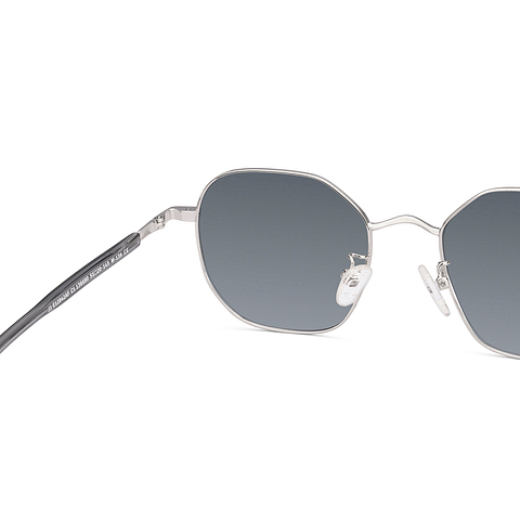 John Jacobs Online Silver Full Rim Geometric right side